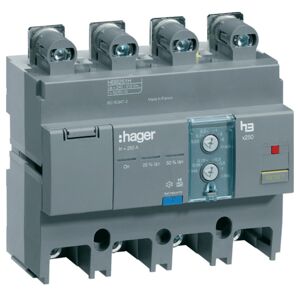 Hager Bloc différentiel Hager 4P 250A réglable 0,06 1SEC pour X250 HBB251H