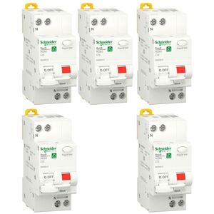 Kit magnétothermiques différentiels Schneider 10A 1P+N 30MA AC 4,5KA 2 modules R9D60610 - Publicité