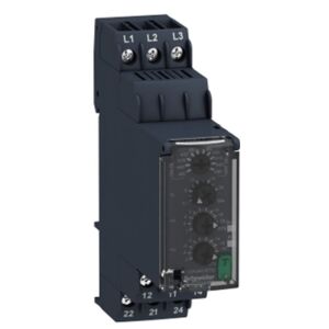 Schneider Relais de contrôle et de mesure modulaire Télémecanique 3F 380/440V RM22TR33