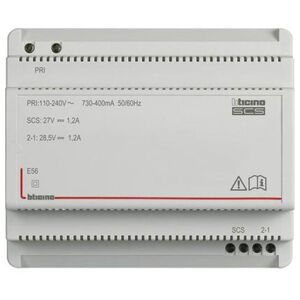 Bticino MY HOME BUS SCS bloc d'alimentation 6 modules 1.2A 110-240V E56