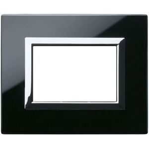 Ave Vera Sistema 44 verre plaque 3 modules noir absolu 44PV3NAL