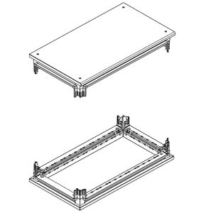 Bticino Kit de base et d'embase Bticino pour armoires HDX 850x600mm 91801/86A