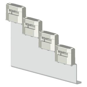 Siemens Support porte-barres étagé Siemens à 4 pôles 30x10 8GF5761