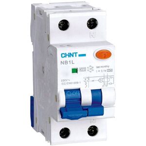 Chint Magnétothermique différentiel Chint NB1L1 40A 1P+N 4,5KA 30MA 2 modules 203339