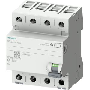 Siemens interrupteur différentiel 25A 4P 300MA K type B 5SV36424