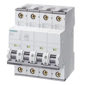 Siemens Interrupteur magnétothermique Siemens 4P 20A 10kA type C 4 modules 5SY44207