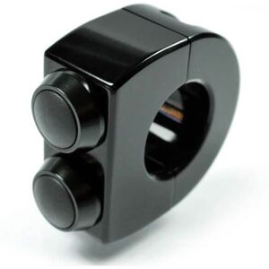 Mo. Commutateur 2 bouton poussoir ajustement 22mm, noir Noir taille :