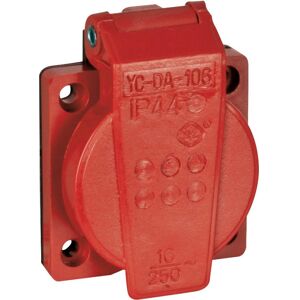 Showgear Chassis connector with cover VDE Rouge - Prise encastrables