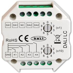 ISOLED Commande maître DALI pour 4 adresses, commande par 4 entrees de bouton poussoir (fermeture) - Accessoires divers