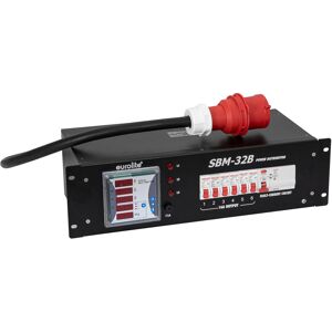 EUROLITE SBM-32B Distributeur de puissance - Distributeur électrique 32 A 400 V