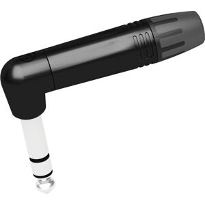 Seetronic Jack Plug 6.3 mm Stereo - 90° Boîtier noir - embout noir - Connecteurs Jack - Publicité