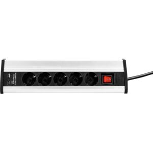 Adam Hall Cables 8747 DS5 USB - Desktop Series Prises multiples avec interrupteur 5x - Distributeurs de courant