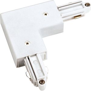 SLV Connecteur dSINGLE-QUOTE-REPLACERangle, terre extérieure, pour rail 1 allumage en saillie - Accessoires pour barres conductrices monophasées