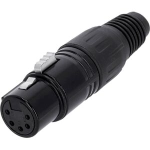 Adam Hall Connectors 4 STAR C XF5 BLK - XLR mâle 5 pôles femelle - Connecteurs XLR 5 pole - Publicité