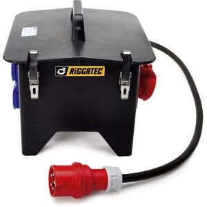 Riggatec Power Distributor IP44 32A in 2x16A CEE, 1x32A CEE 4xSK - Distributeur électrique 32 A 400 V