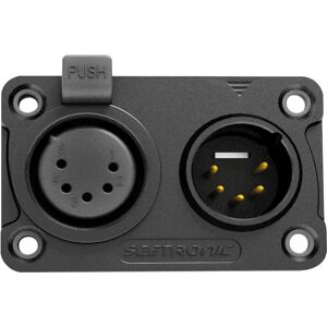 Seetronic XLR 5P In/Output Combination Chassis IP65 a Contacts or - Prise encastrables