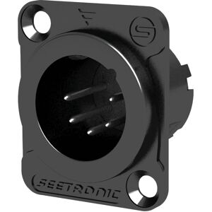 Seetronic XLR 5P Chassis, male Boîtier noir - Prise encastrables