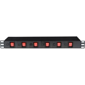 Showgear 19 1U Socketstrip 6 zones - Multiprises rackables