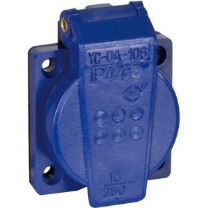 Showgear Chassis connector with cover VDE Bleu - Prise encastrables