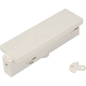 Eutrac 3 Phases Centre Alimentation, blanc - Accessoires pour barres conductrices triphasees