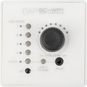 DAP-Audio SC-WP1 Panneau mural de commande a distance pour le selecteur de source DAP SC-5.2 - Interrupteur et regulateurs