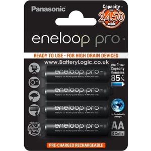 Panasonic 4 piles rechargeables accu PANASONIC ENELOOP XX LR6 AA 2450mAh