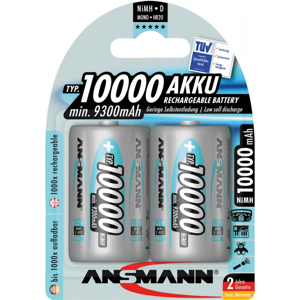 Ansmann 2 piles rechargeables Ansmann D LR20 1.2V 10000mAh