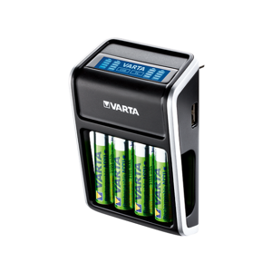 Varta Chargeur de piles rechargeables Varta LCD Plug + 4 accus AA 2100mAh Ready to Use