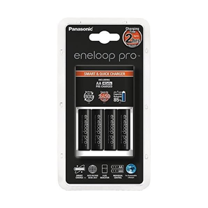 Panasonic Chargeur de piles rechargeables Rapide PANASONIC ENELOOP + 4 accus Eneloop XXX LR6 AA 2500mAh