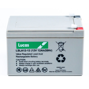 Lucas Batterie Plomb Etanche Stationnaire Lucas VRLA AGM  LSLA12-12 12V 12Ah.