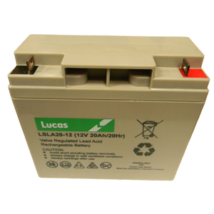 Lucas Batterie Plomb Etanche Stationnaire Lucas VRLA AGM  LSLA20-12 12V 20Ah.