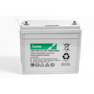 Lucas Batterie Plomb Etanche Stationnaire et Cyclage Lucas VRLA AGM  LSLC140-12 12V 140Ah.