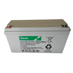 Lucas Batterie Plomb Etanche Stationnaire et Cyclage Lucas VRLA AGM  LSLC150-12 12V 150Ah.