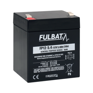 fulbat Batterie FULBAT  AGM  plomb Etanche FP12-5.4 (T2) 12 volts 5,4 Amps