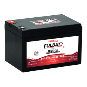 fulbat Batterie FULBAT AGM CARBONE FDC12-14 borne insert M5 12V 15AH