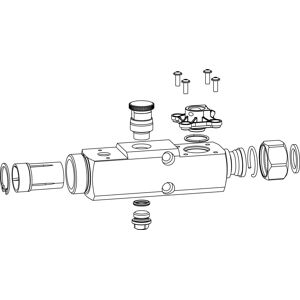 Module de remplissage du bloc de capteurs Grünbeck sans capteurs 100140220001 pour desaliQ