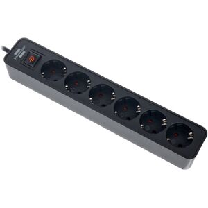 Brennenstuhl Ecolor Power Strip 6 Way BK