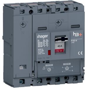 Hager Disj.H3+p160 Tm 4x40a 25ka - Appareillage De Tete Hager Hhs041dc