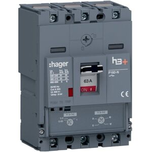 Hager Disj.H3+p160 Tm 3x63a 25ka - Appareillage De Tete Hager Hhs063dc