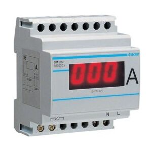 Hager Ampéremètre Digital Direct 20a - Commande Signal Hager Sm020