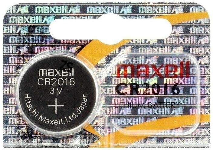 Pile CR2016 Maxell Bouton Lithium 3V