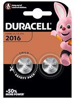 Duracell Pile bouton CR2016 lithium Duracell - Blister de 2 piles