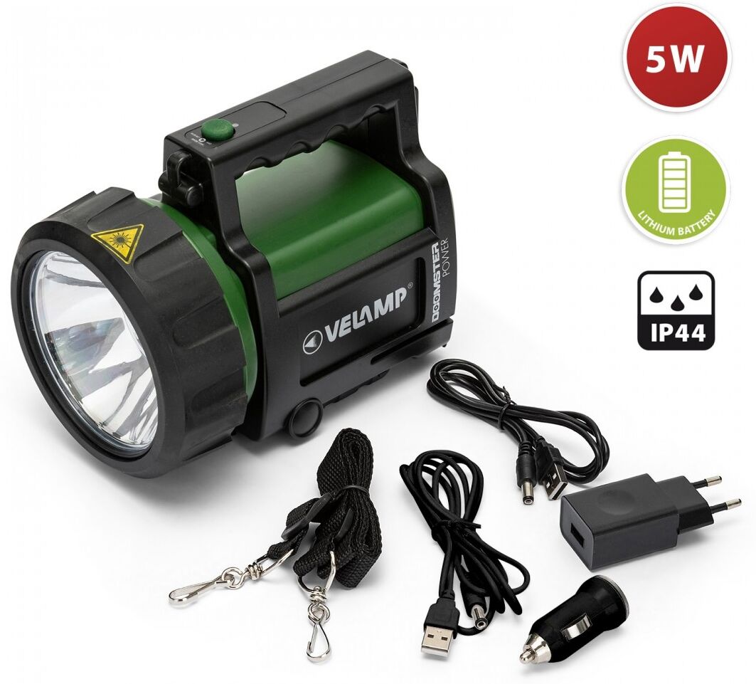 Projecteur LED rechargeable DOOMSTER POWER 5W 350lm IP44 - VELAMP - IR666