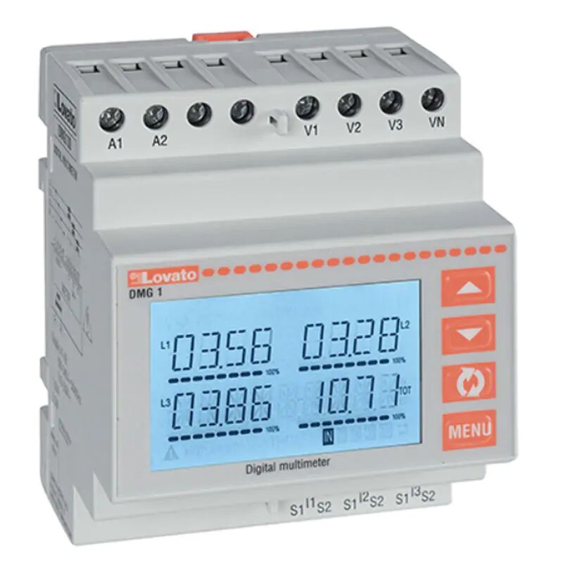 Multimètre Lovato modulaire LCD 100-240VAC 115-250VDC DMG100