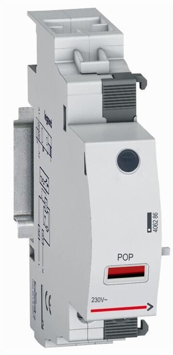 LEGRAND Déclencheur à seuil de surtension POP DX3 - seuil de déclenchement à 275 V~ - 1 module