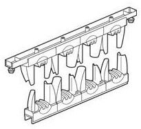 LEGRAND Support isolant pour armoire Altis - 1 ou 2 barres cuivre 50x5mm, 63x5mm, 75x5mm, 80x5mm, 100x5mm par pôle jusqu'à 1600A