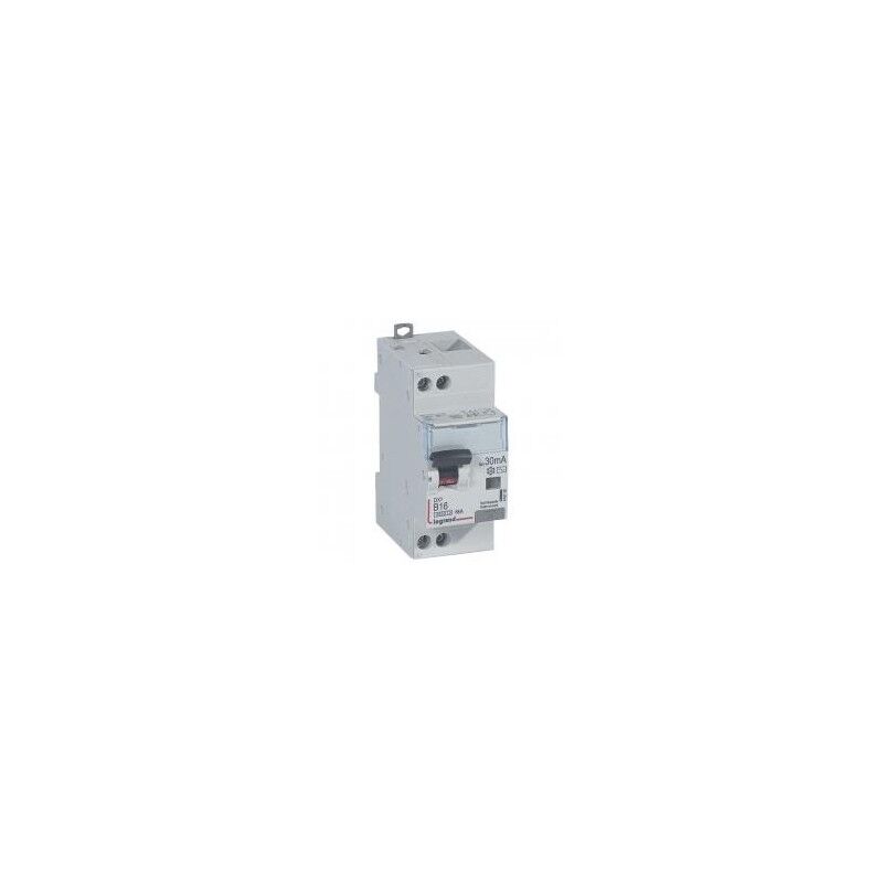 LEGRAND Disjoncteur différentiel DX³4500 arrivée haute et départ bas à vis U+N 230V~ - 16A typeAC 30mA - courbe B - 2 modules