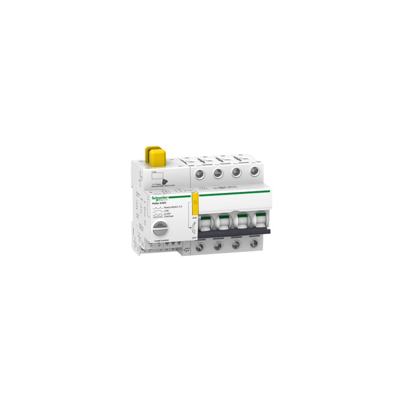 SCHNEIDER Disjoncteur à commande intégrée interface Ti24 10A 4P courbe C - Acti9, Reflex iC60H