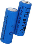 Panasonic UltraFire 2x 18500 battery (1800 mAh, Rechargeable)