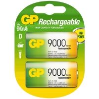 GP 9000 D LR20 rechargeable battery 2-pack